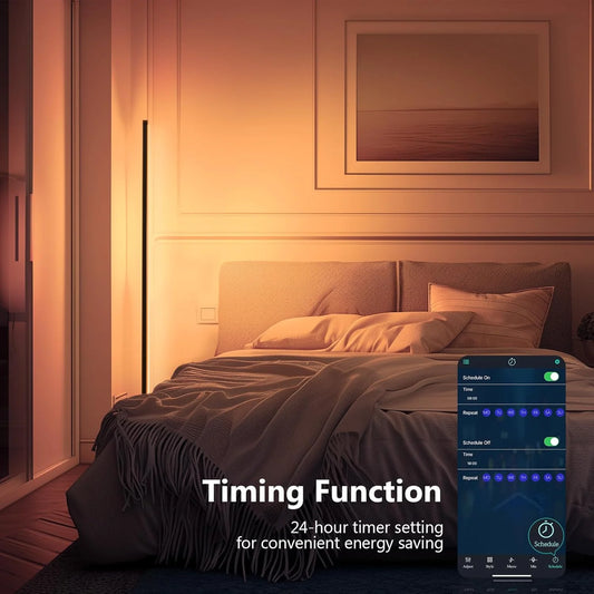 Smart RGB Dream Color Floor Lamp LED Soft eye Protection Dimmable APP Controlled Mood Lamp For Living Room Bedroom  Clubs Decor
